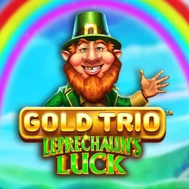 Gold Trio Leprechaun's Luck online game logo by Playtech on wildstylecity.com