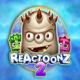 Reactoonz 2 logo – Slots by  at Wild Card City Casino