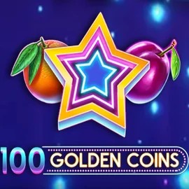 Official Slots logo: 100 Golden Coins by Amusnet Interactive at Wild Card City Casino