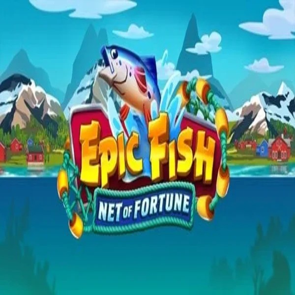 Epic Fish Net of Fortune slot logo by Quickspin at Wild Card City CasinoEpic Fish Net of Fortune