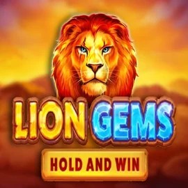 Logo of Lion Gems Hold and Win from Playson at Wild Card City Casino
